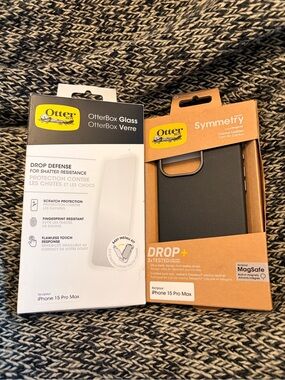 OtterBox Symmetry Case with Glass Screen Protector - IPhone 15 Pro Max